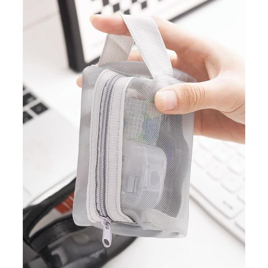 plusnao ポーチ ミニポーチ 小物入れ メッシュポーチ メッシュ