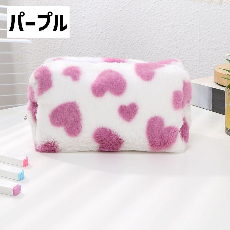ペンケース 筆箱 文房具入れ ペン入れ レディース 女性 女子 ファスナー ポーチ 小物入れ もこもこ ヒョウ柄 カジュアル かわいい お洒落 | plusnao | 11