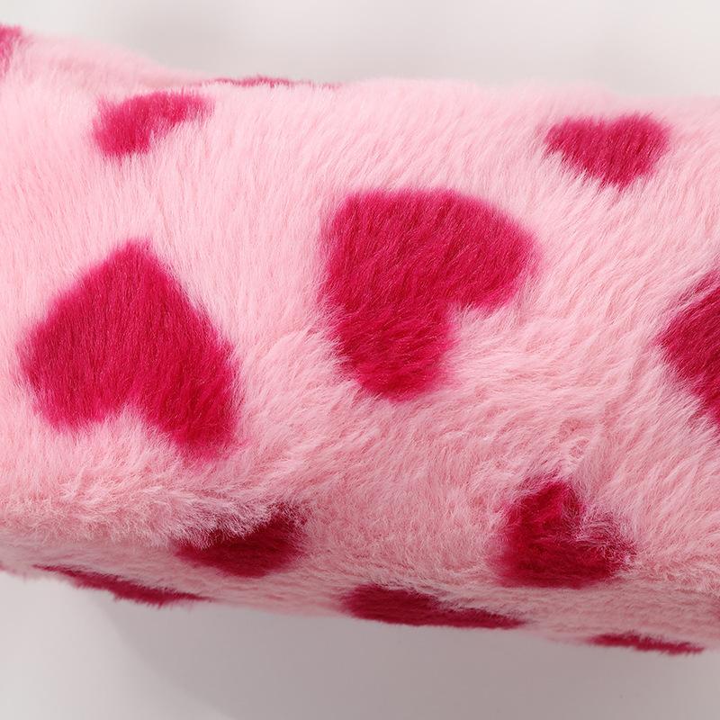 ペンケース 筆箱 文房具入れ ペン入れ レディース 女性 女子 ファスナー ポーチ 小物入れ もこもこ ヒョウ柄 カジュアル かわいい お洒落 | plusnao | 09