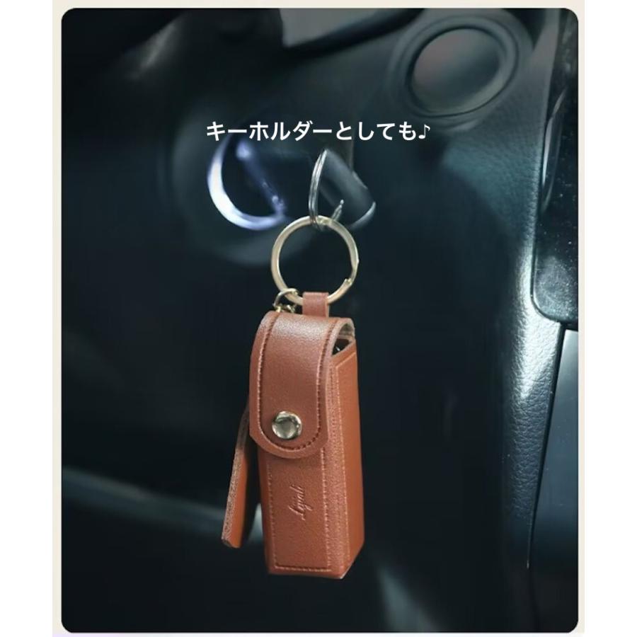 リップケース リップホルダー ミラー付き 鏡付き 化粧ポーチ 口紅