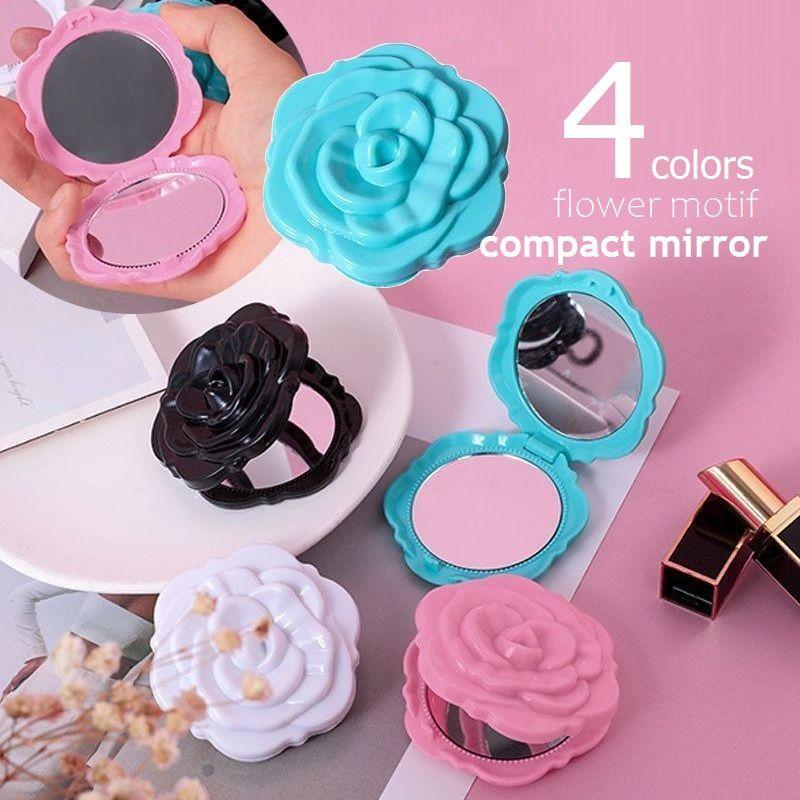 コンパクトミラー 折りたたみ 手鏡 携帯用 化粧鏡 化粧直し ハンド