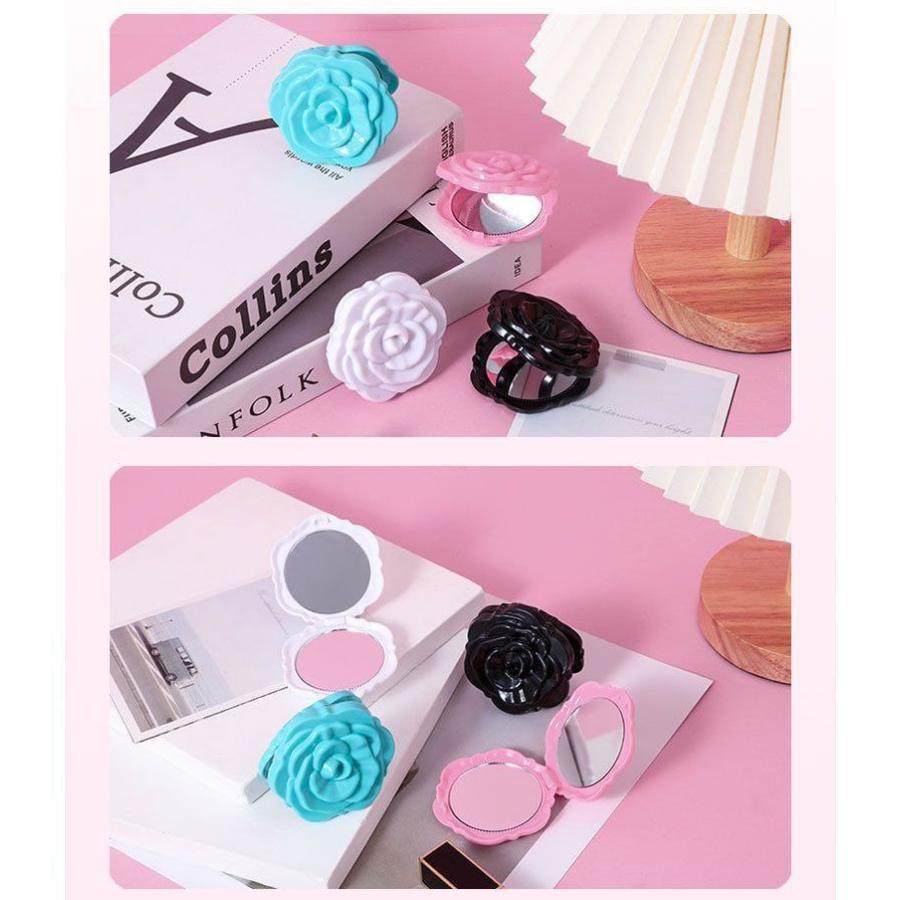 コンパクトミラー 折りたたみ 手鏡 携帯用 化粧鏡 化粧直し ハンド