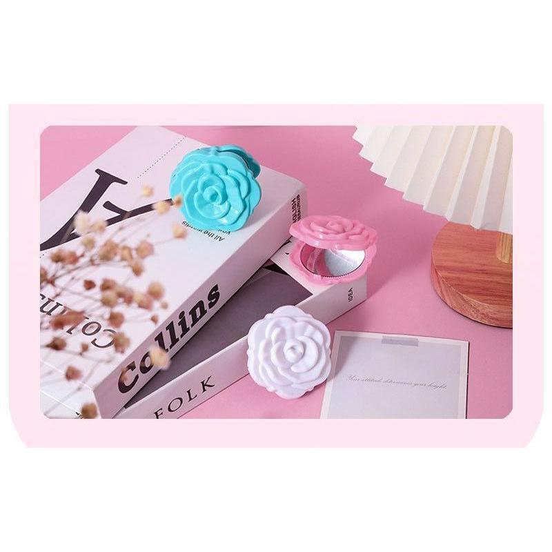 コンパクトミラー 折りたたみ 手鏡 携帯用 化粧鏡 化粧直し ハンド