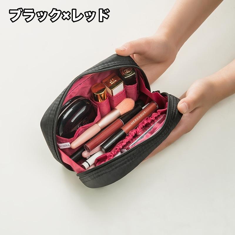 化粧ポーチ メイクポーチ コスメポーチ 大容量 ファスナー 収納 整理 小物入れ シンプル おしゃれ 機能的 便利 旅行 普段使い トラベル メイク雑 | ブランド登録なし | 07