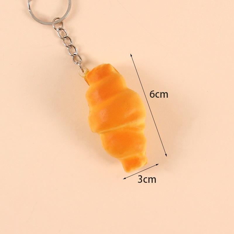 plusnao（プラスナオ） キーホルダー キーリング パン スクイーズ 香り