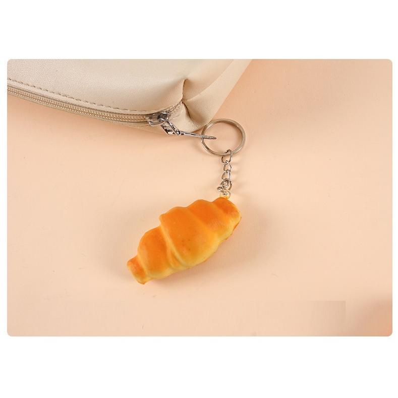 plusnao（プラスナオ） キーホルダー キーリング パン スクイーズ 香り