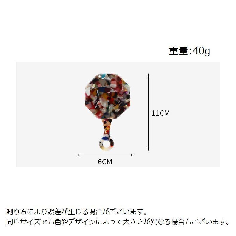 ハンドミラー 手鏡 スライドミラー ファッション雑貨 八角形