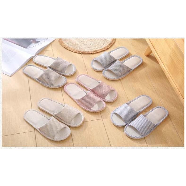plusnao スリッパ 前開き オープントゥ サンダル ルームシューズ