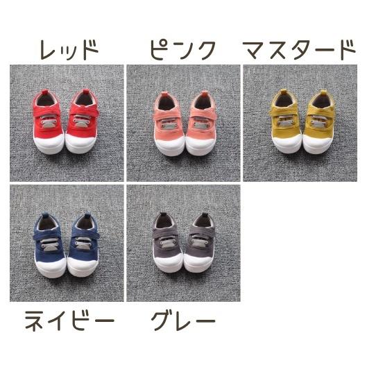 スニーカー キッズ ベビー 靴 キャンバスシューズ マジック テープ