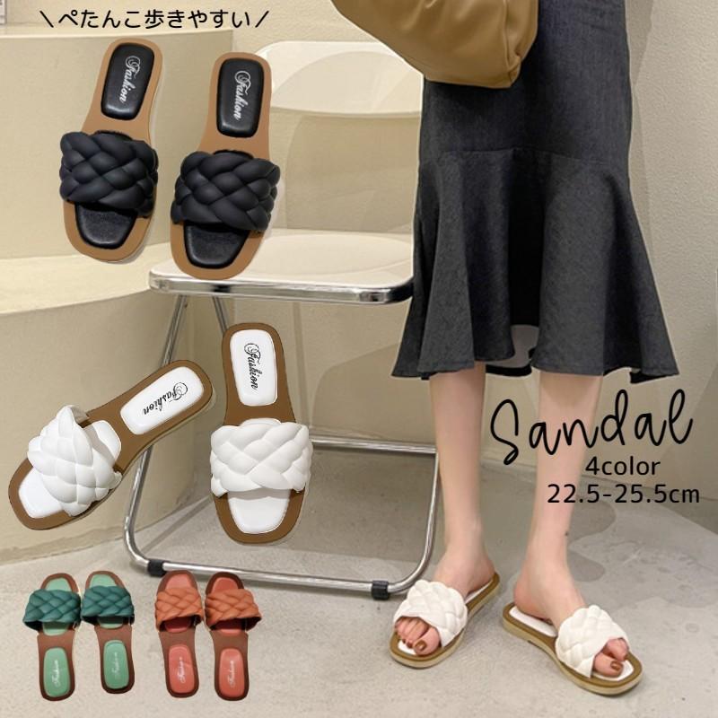 サンダル リボン フラット フレア ぺたんこ 夏 プール レディース 23cm lysli1101_1.jpg