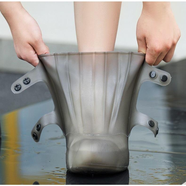 シューズカバー 靴カバー ショート スナップボタン 防水 防滑
