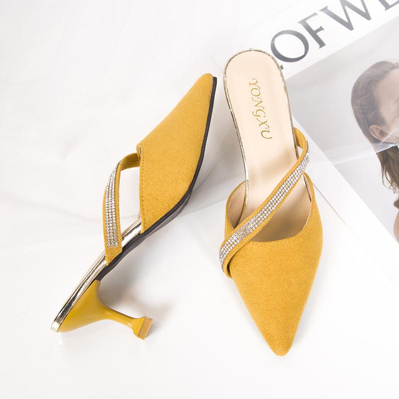 plusnao ミュール サンダル レディース 女性用 靴 ポインテッド