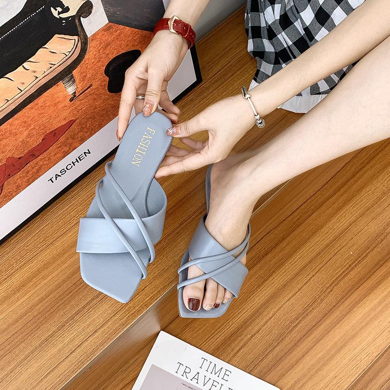 plusnao（プラスナオ） ミュール レディース サンダル クロス ぺたんこ