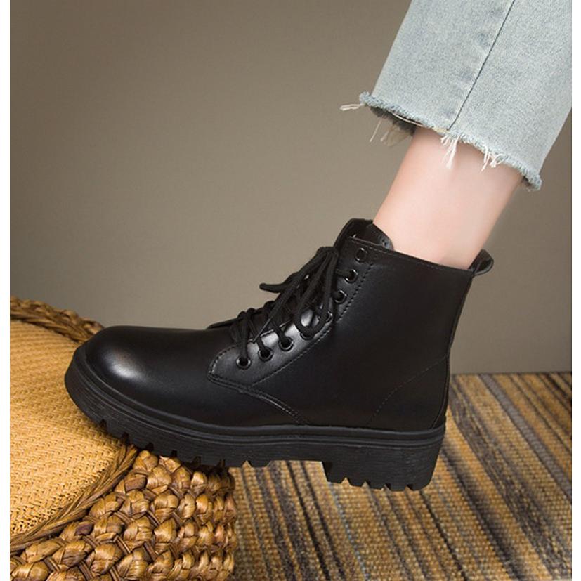 plusnao（プラスナオ） 厚底ブーツ ショートブーツ レースアップ