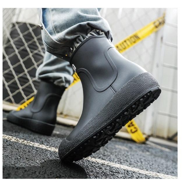 クロックスボア付きレインシューズ