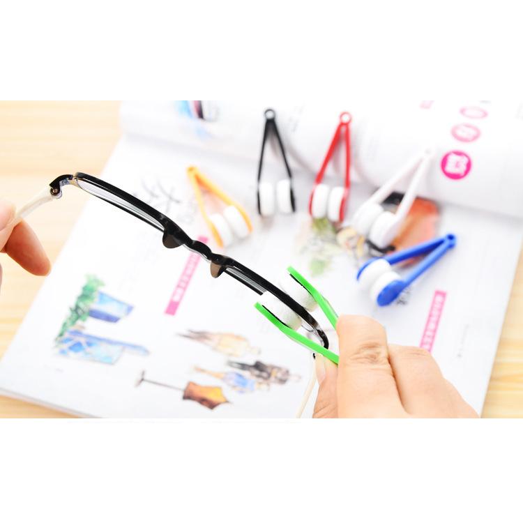 メガネ拭き 5個セット メガネクリーナー トングタイプ 両面 眼鏡拭き ケア用品 老眼鏡 サングラス レンズクリーナー 携帯用 持ち運び ギフト プレ | plusnao | 03