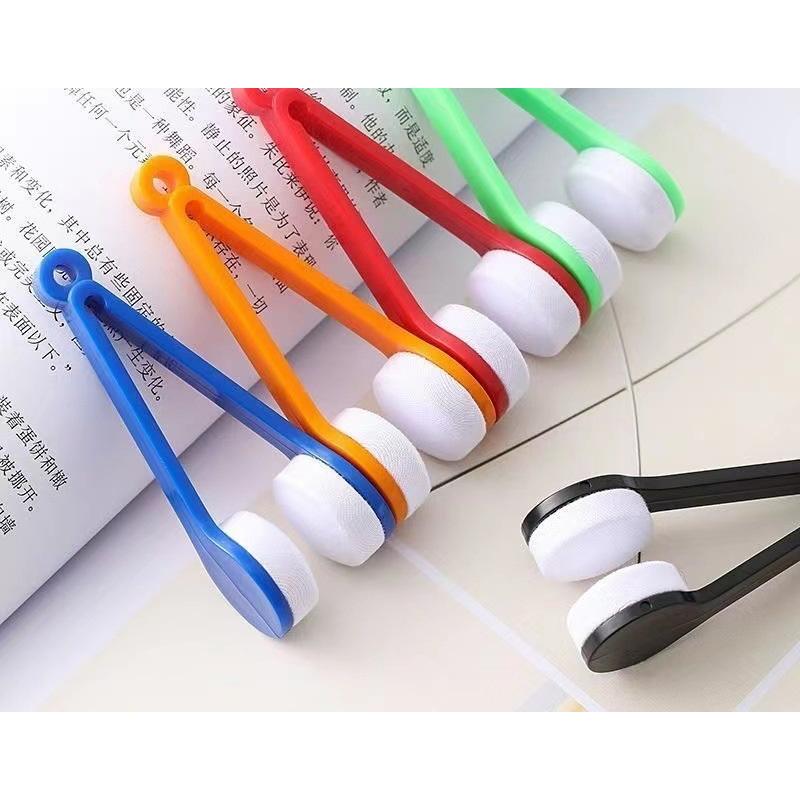 メガネ拭き 5個セット メガネクリーナー トングタイプ 両面 眼鏡拭き ケア用品 老眼鏡 サングラス レンズクリーナー 携帯用 持ち運び ギフト プレ | plusnao | 06