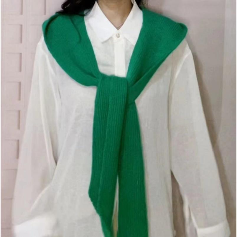 マフラー フード付き 一体型 レディース メンズ 女性 男性 大人 リブニット ロング 暖かい あったか 防寒 寒さ対策 冬 無地 単色 シンプル か | plusnao | 09