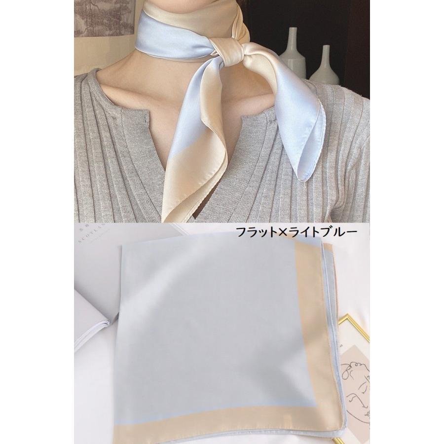 plusnao スカーフ レディース 女性用 70cm角 首元 アレンジ バッグ