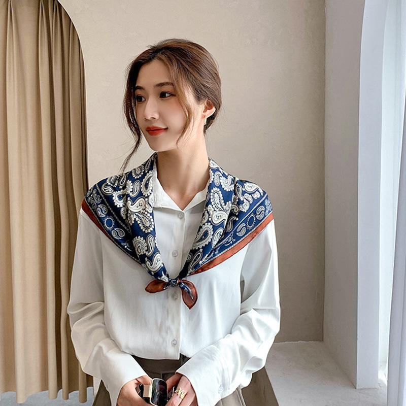 スカーフ レディース 女性用 正方形 70cm ストール バッグスカーフ ペイズリー柄 おしゃれ 上品 可愛い おでかけ 通勤 ファッション小物 婦人|plusnao|02
