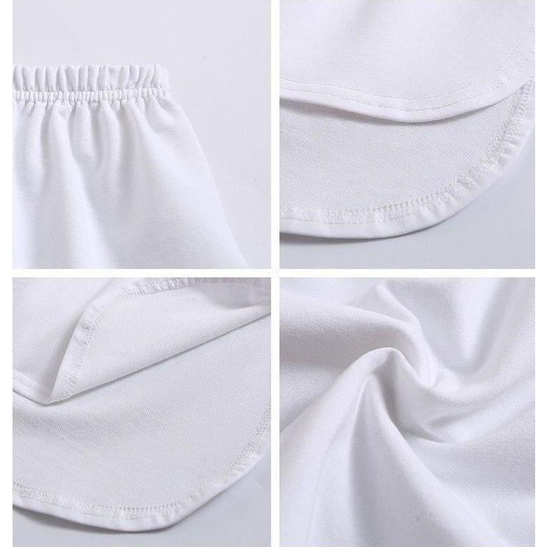 付け裾 つけ裾 レディース フェイクレイヤード 重ね着風 カットソー風 ロングテール ウエストゴム 体型カバー 大きいサイズあり 無地 ソリッドカラー | plusnao | 12