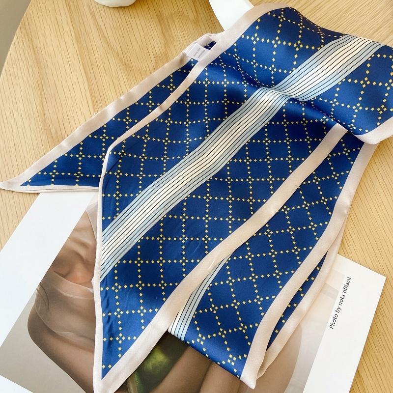 plusnao スカーフ 長方形 大判 ロング レディース 女性用