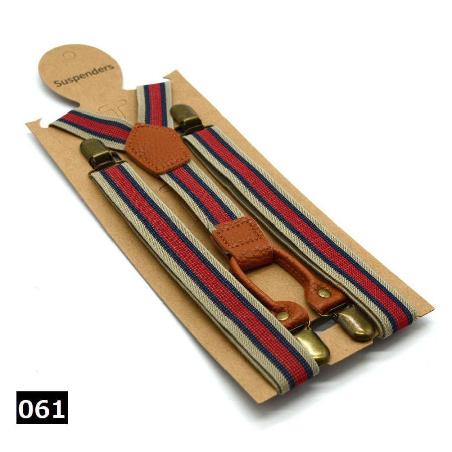 サスペンダー メンズ 紳士用 ユニセックス ファッション小物 ストライプ柄 クリップ フォーマル トラッド ビジネス おしゃれ | plusnao | 05