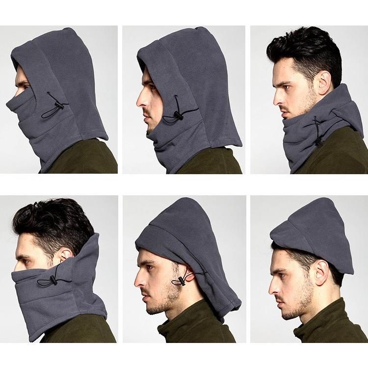 目出し帽 フェイスマスク フェイスカバー フリース バラクラバ 防寒具
