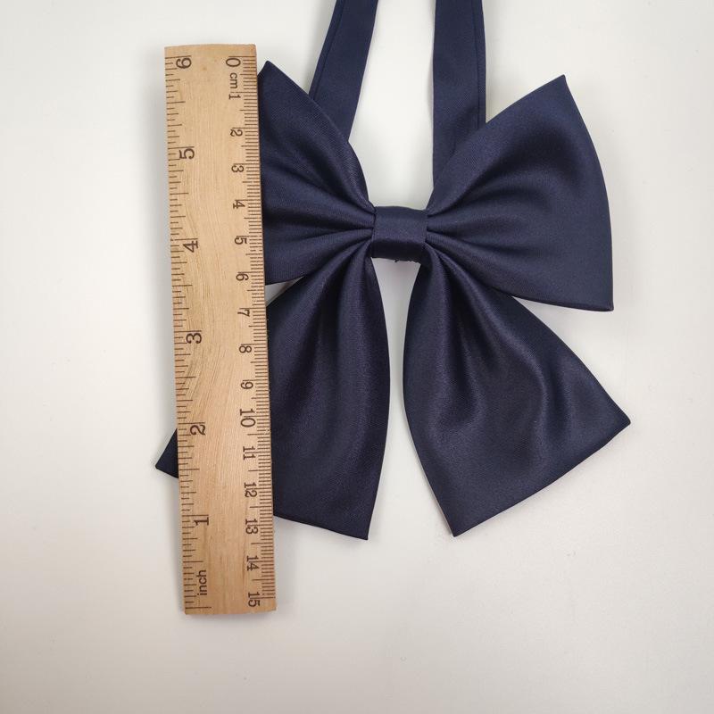 ネクタイ 蝶ネクタイ リボンタイ レディース 女性 ジュニア 女の子 ファッション雑貨 制服風 学生風 28cm 33cm 38cm 無地 ネイビー | plusnao | 06