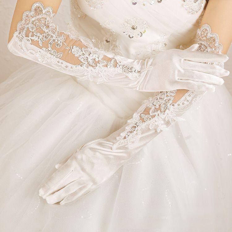 ウェディンググローブ ロング レース 手袋 結婚式 ブライダル 新婦
