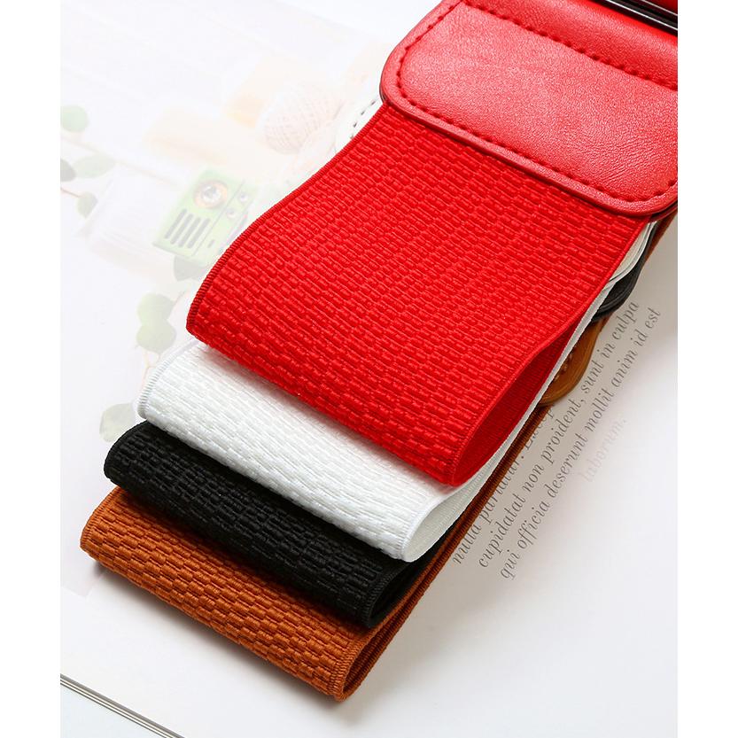 ベルト サッシュベルト コルセットベルト ワイドベルト レディース 女性用 幅広 ゴム ハイウエスト ウエストマーク 着やせ 伸縮 上品 エレガント | plusnao | 10