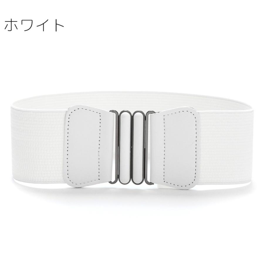 ベルト サッシュベルト コルセットベルト ワイドベルト レディース 女性用 幅広 ゴム ハイウエスト ウエストマーク 着やせ 伸縮 上品 エレガント | plusnao | 05