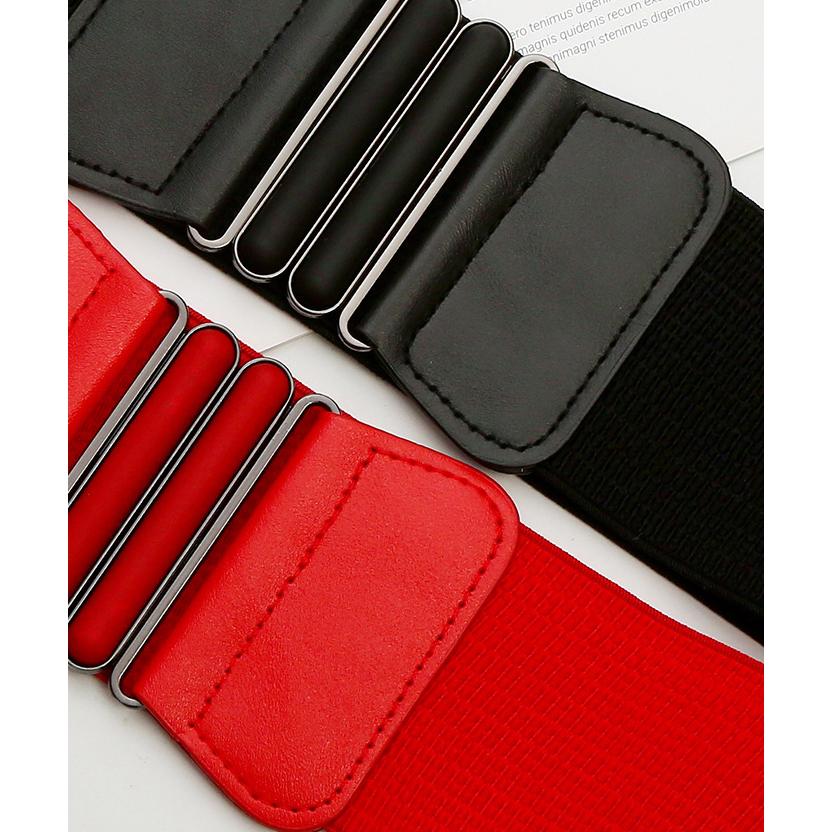 ベルト サッシュベルト コルセットベルト ワイドベルト レディース 女性用 幅広 ゴム ハイウエスト ウエストマーク 着やせ 伸縮 上品 エレガント | plusnao | 09