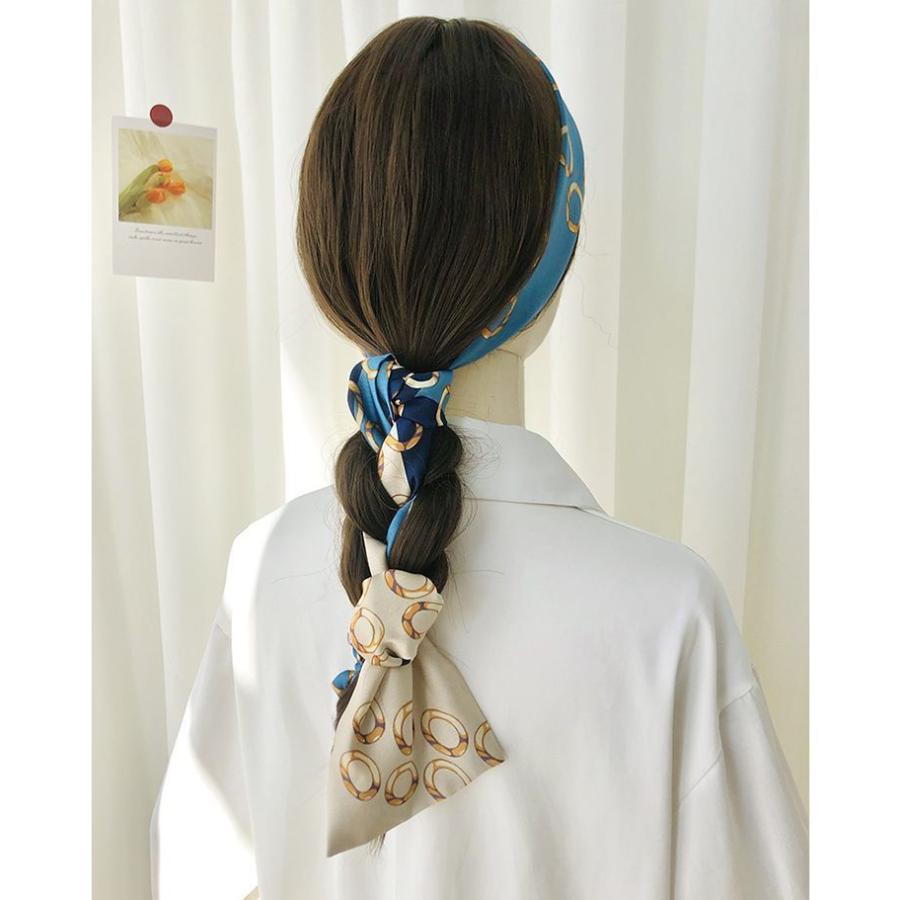 スカーフ ボウタイスカーフ 145cm レディース ファッション小物 ロング 人気大割引 シルク調 女性用 おしゃれ ヘアアレンジ 大人女子 上品 襟巻き 髪飾り