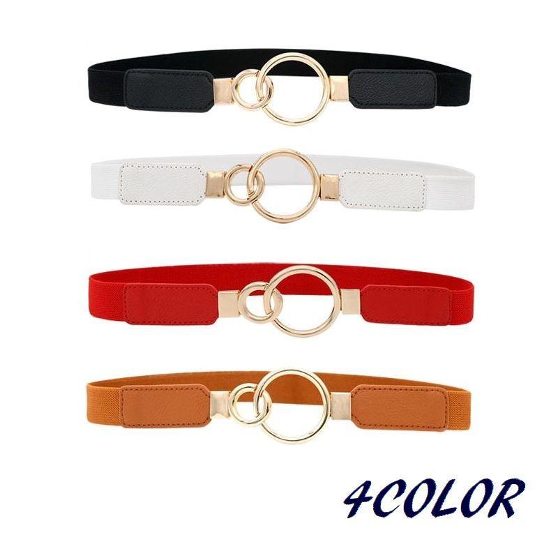 ベルト レディース 女性 婦人 ファッション小物 シンプル 無地 バックル リング 円 サークル ゴム おしゃれ かわいい 上品 プラスナオ Paypayモール店 通販 Paypayモール