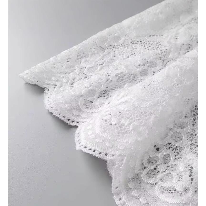 付け裾 つけ裾 レディース 女性 婦人 フリル 花柄 フラワー柄 白 黒 レース かわいい 可愛い おしゃれ シースルー 透け感 裾 装飾 飾り お出 | plusnao | 05