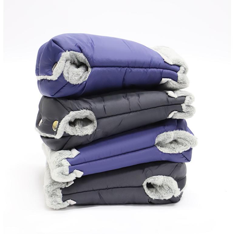 ベビーカー用ハンドマフ 1ペア ミトン 手袋 裏ボア 暖かい お出かけ バギー あったか 防寒 寒さ対策 冬 雪 防水 固定 おしゃれ | plusnao | 10