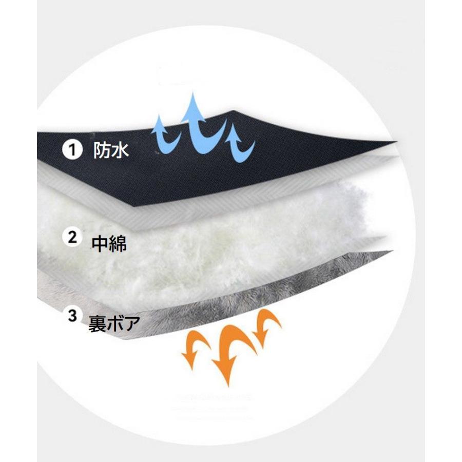 ベビーカー用ハンドマフ 1ペア ミトン 手袋 裏ボア 暖かい お出かけ バギー あったか 防寒 寒さ対策 冬 雪 防水 固定 おしゃれ | plusnao | 12