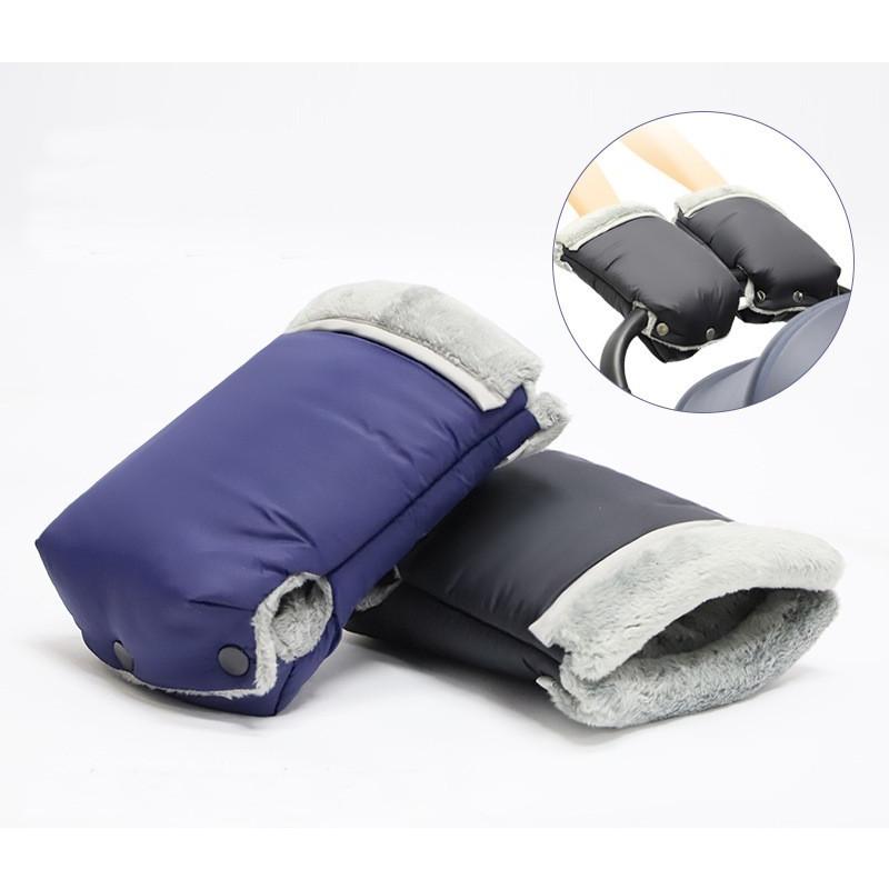 ベビーカー用ハンドマフ 1ペア ミトン 手袋 裏ボア 暖かい お出かけ バギー あったか 防寒 寒さ対策 冬 雪 防水 固定 おしゃれ | plusnao | 06