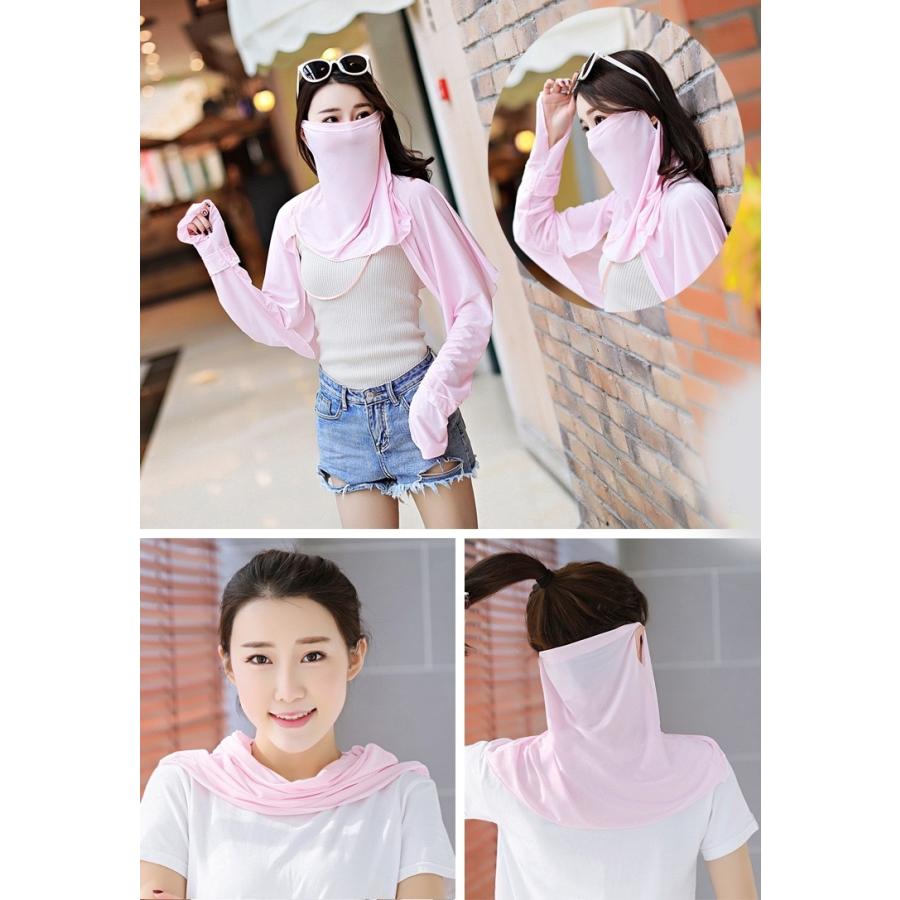 フェイスカバー フェイスマスク ネックカバー レディース 女性 耳掛け 夏 UVカット 紫外線対策 日焼け防止 婦人 | plusnao | 07