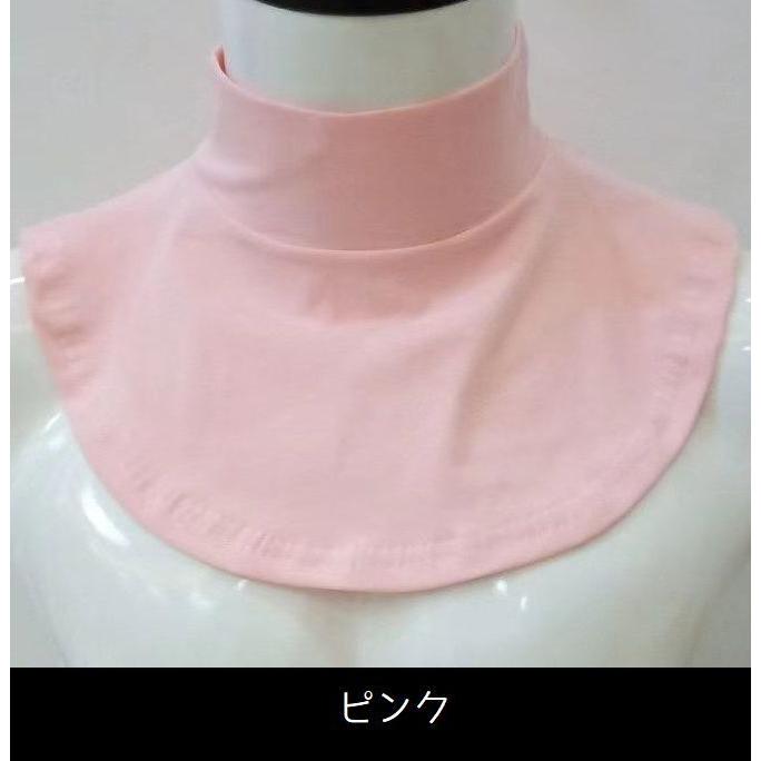 付け襟 タートル つけ襟 フェイクカラー レディース ファッション小物 ハイネック 重ね着 レイヤード 着ぶくれしない 無地 ブラック ホワイト グレ | plusnao | 19