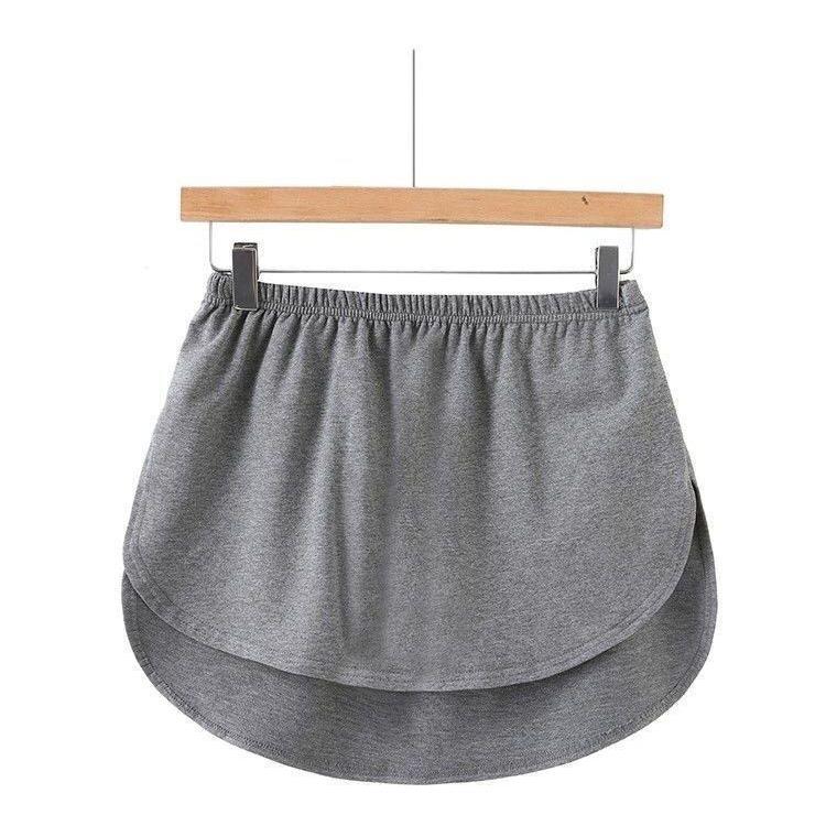 付け裾 つけ裾 レディース 女性 婦人 ファッション小物 スリット ウエストゴム 無地 単色 シンプル ボーダー かわいい おしゃれ カジュアル フェ | plusnao | 02