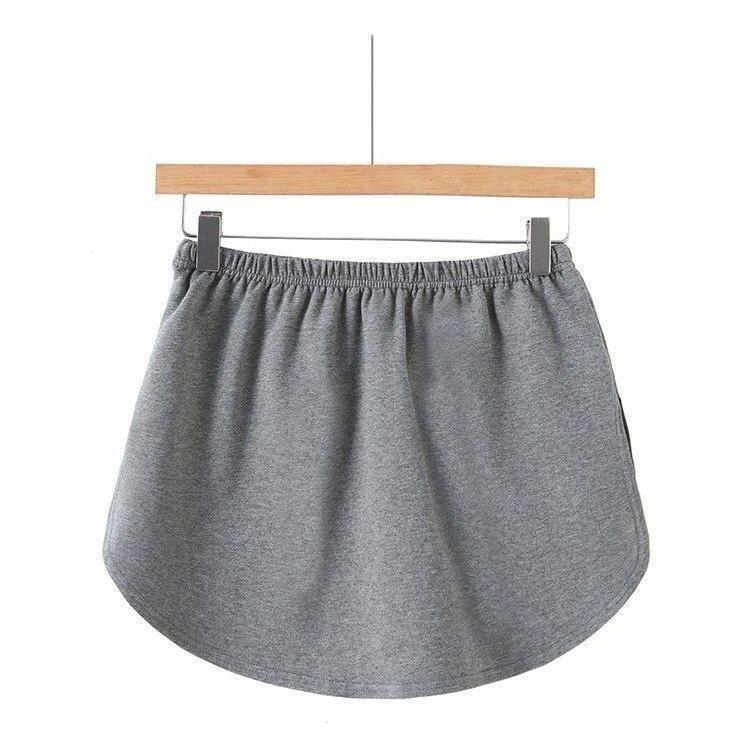 付け裾 つけ裾 レディース 女性 婦人 ファッション小物 スリット ウエストゴム 無地 単色 シンプル ボーダー かわいい おしゃれ カジュアル フェ | plusnao | 03