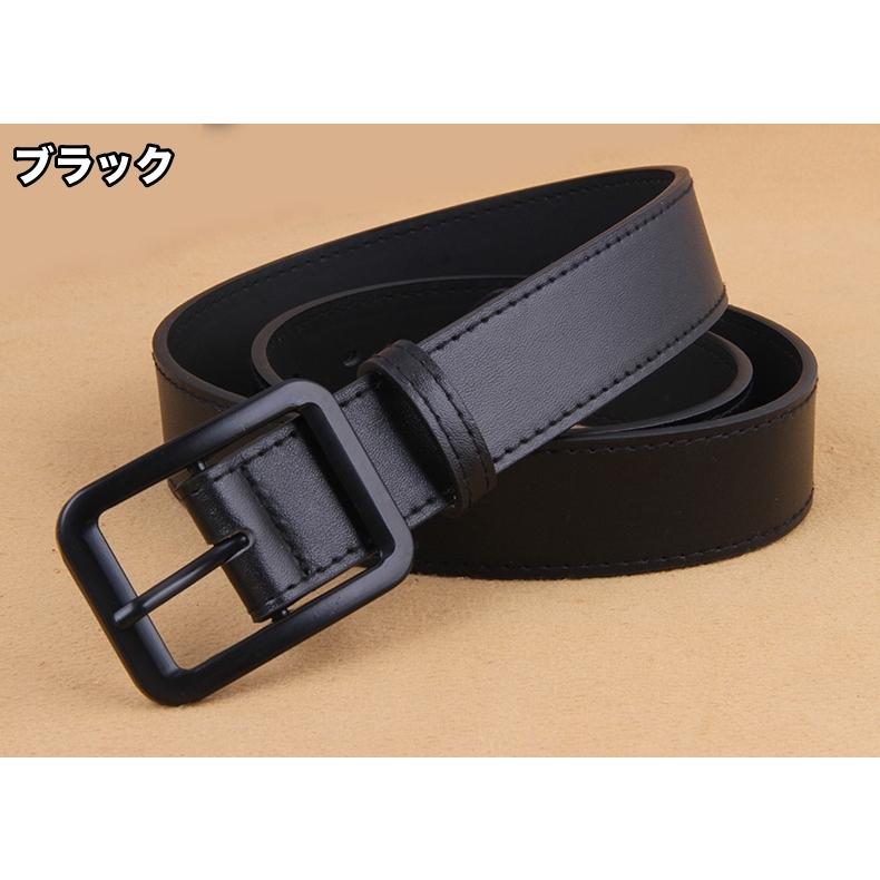 ベルト メンズ 男性用 レザー調 フェイクレザー シンプル 定番 ベーシック オーソドックス ビジネス カジュアル おしゃれ | plusnao | 11