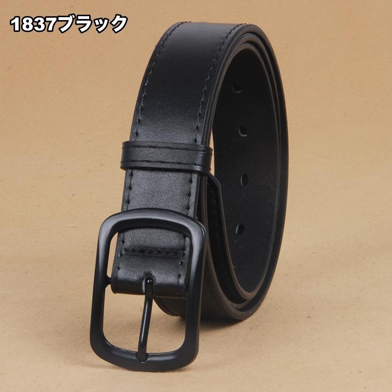 ベルト メンズ 男性用 レザー調 フェイクレザー シンプル 定番 ベーシック オーソドックス ビジネス カジュアル おしゃれ | plusnao | 12