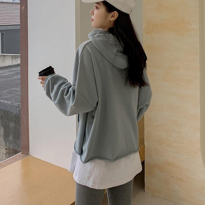 付け裾 つけ裾 レディース 女性 婦人 スリット 重ね着風 ウエストゴム シンプル かわいい おしゃれ フェイクレイヤード 体型カバー | plusnao | 03