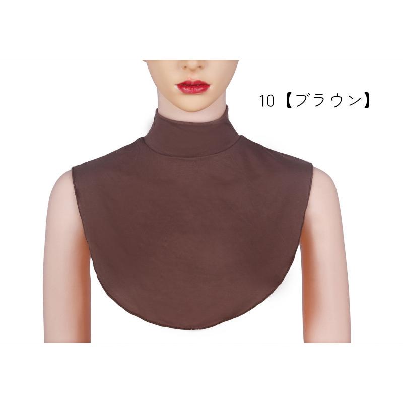 付け襟 フェイクカラー レディース アクセサリー ハイネック グレー ブラック シンプル 無地 コーデ力 カラバリ豊富 | plusnao | 11