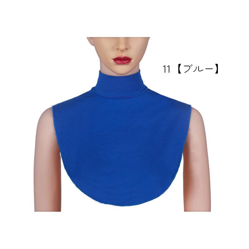 付け襟 フェイクカラー レディース アクセサリー ハイネック グレー ブラック シンプル 無地 コーデ力 カラバリ豊富 | plusnao | 12