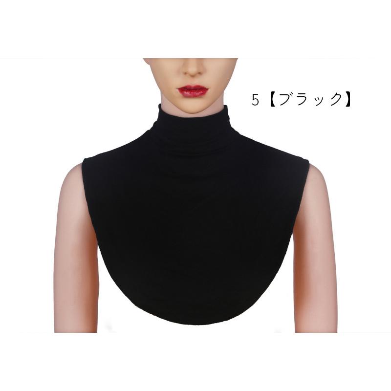 付け襟 フェイクカラー レディース アクセサリー ハイネック グレー ブラック シンプル 無地 コーデ力 カラバリ豊富 | plusnao | 06