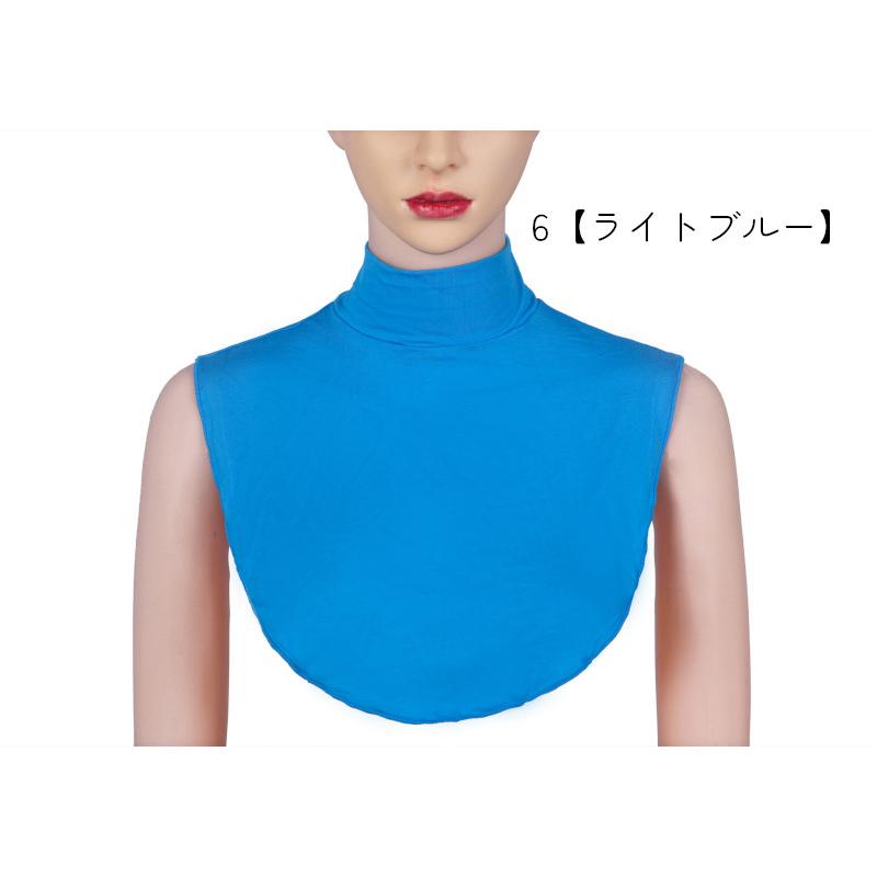 付け襟 フェイクカラー レディース アクセサリー ハイネック グレー ブラック シンプル 無地 コーデ力 カラバリ豊富 | plusnao | 07